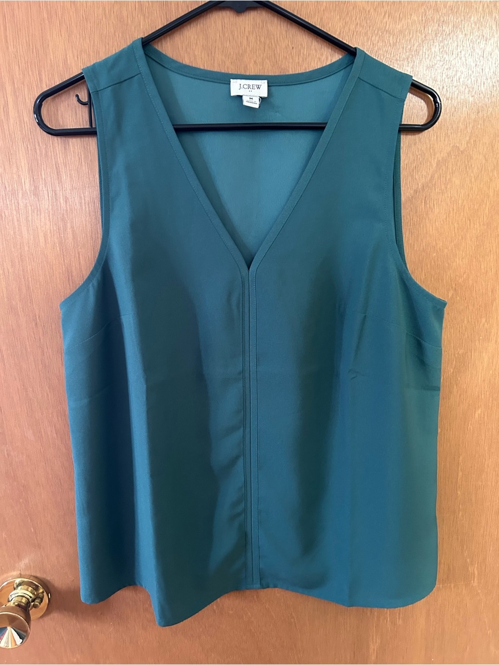 J. Crew Women’s Teal V-Neck Sleeveless Top